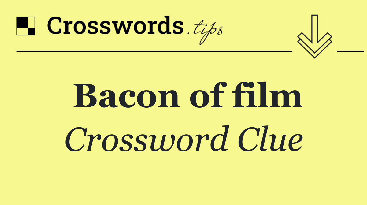 Bacon of film