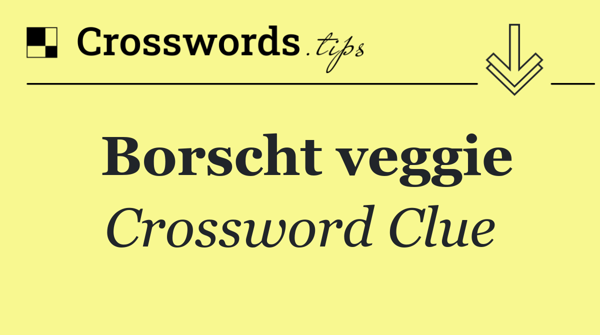 Borscht veggie