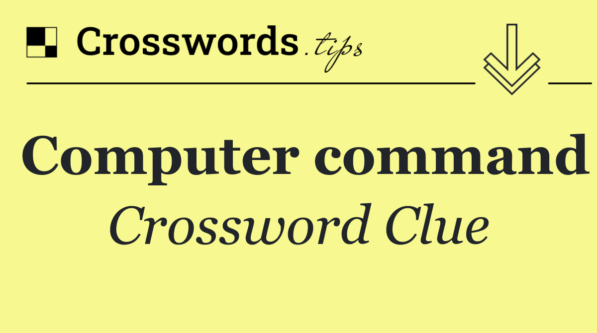 Computer command