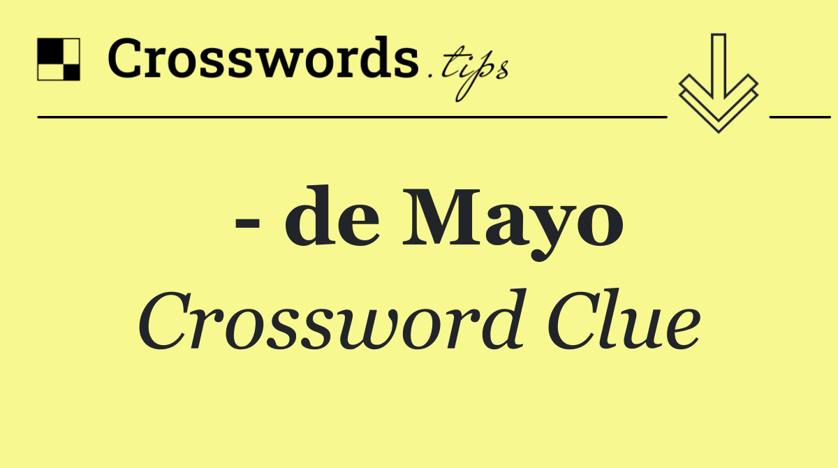   de Mayo