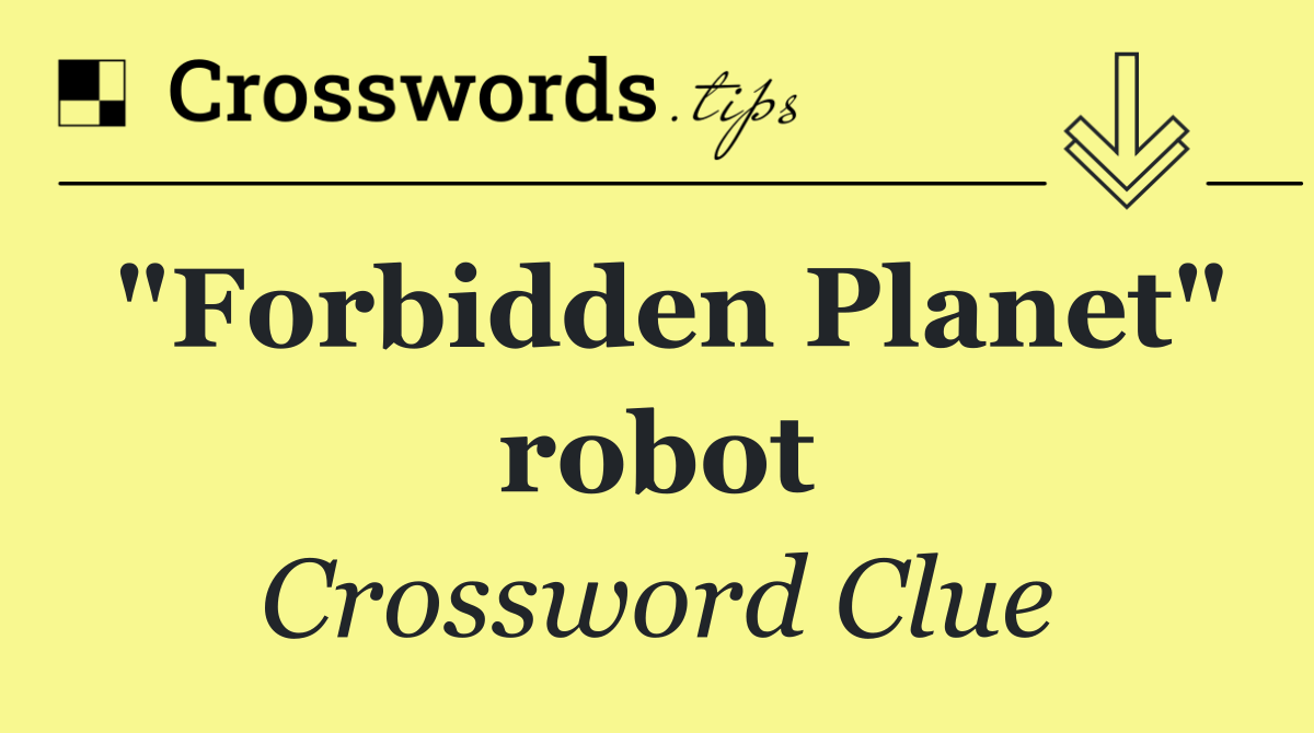 "Forbidden Planet" robot