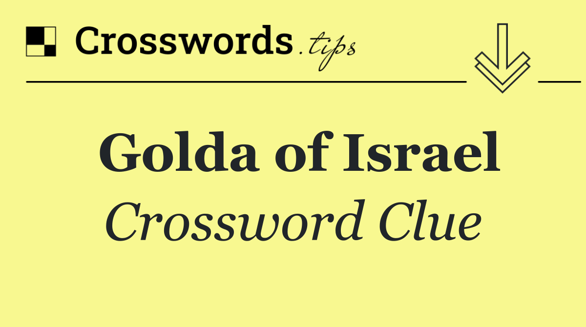 Golda of Israel