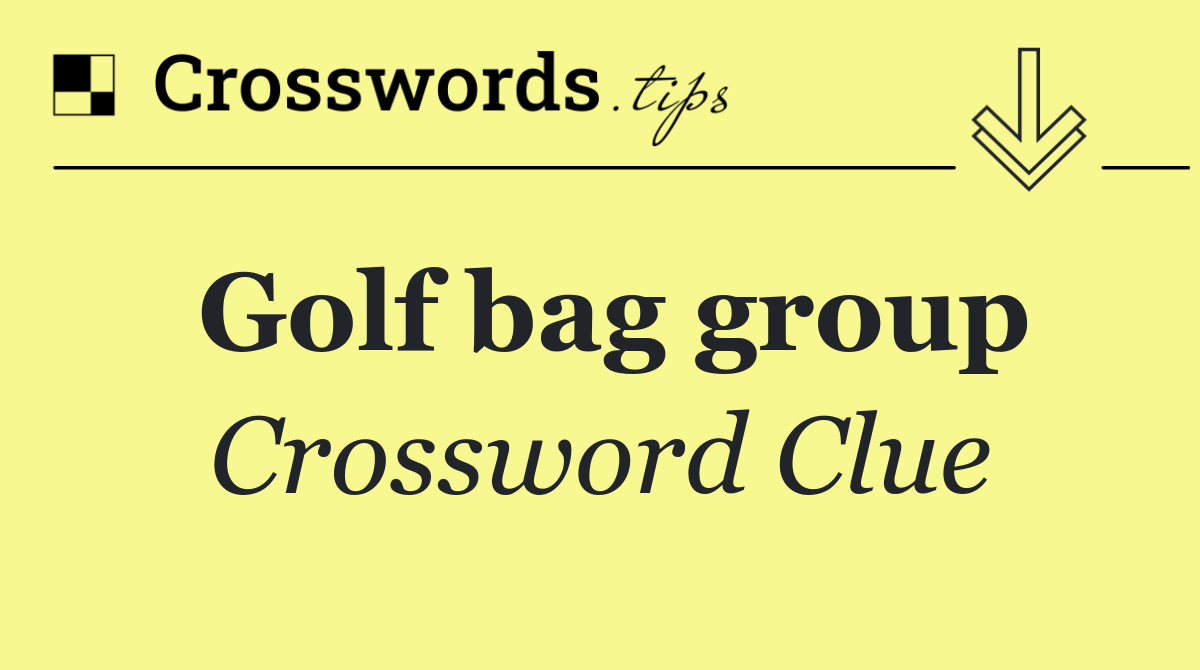 Golf bag group