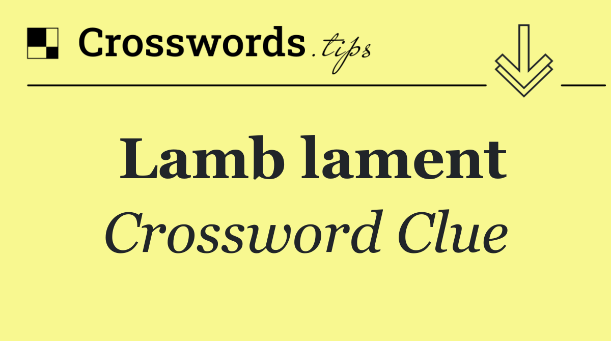 Lamb lament