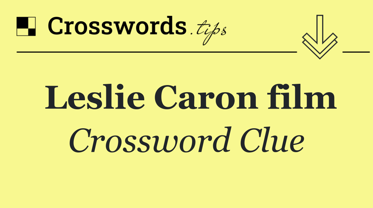 Leslie Caron film