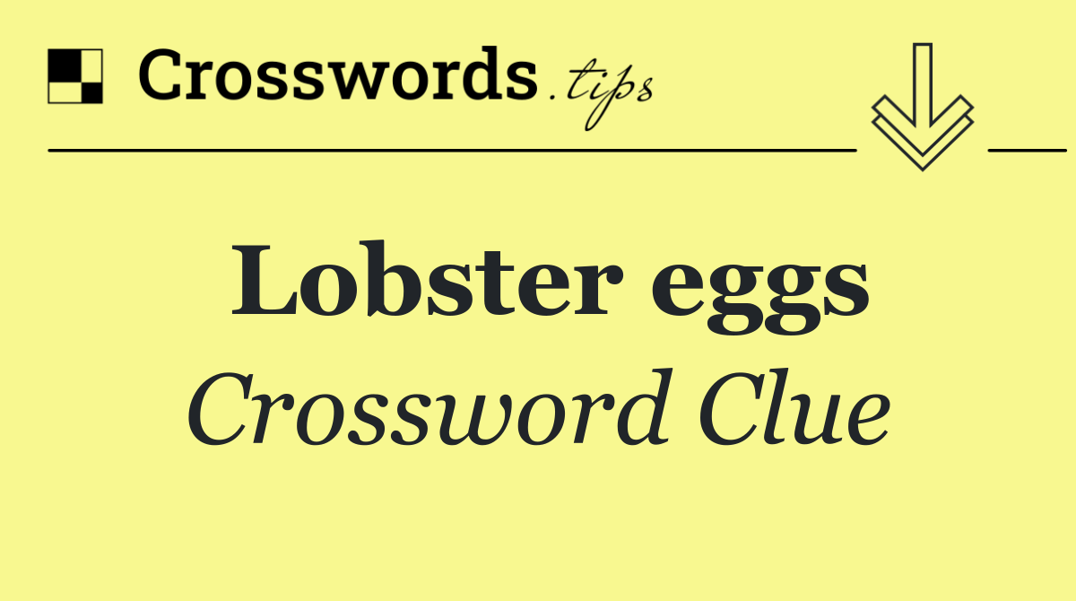 Lobster eggs