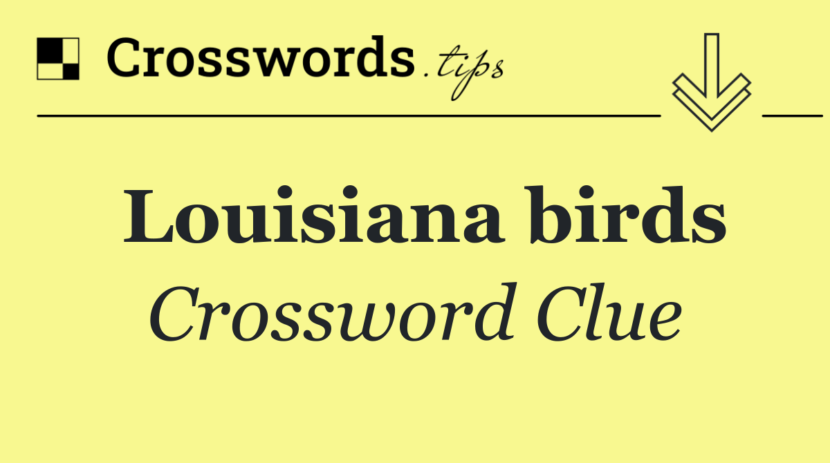 Louisiana birds