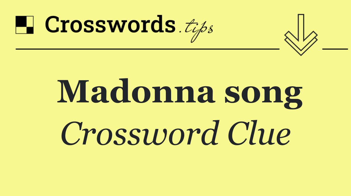 Madonna song