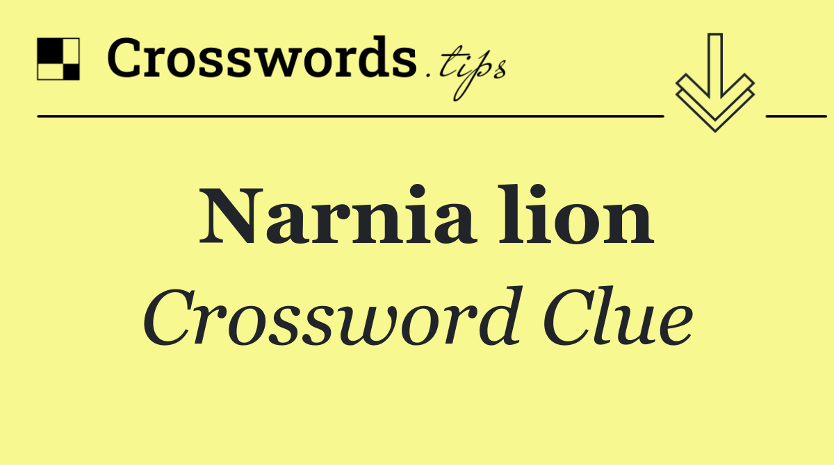 Narnia lion