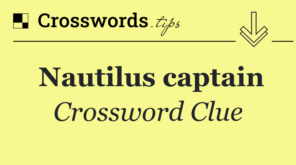 Nautilus captain