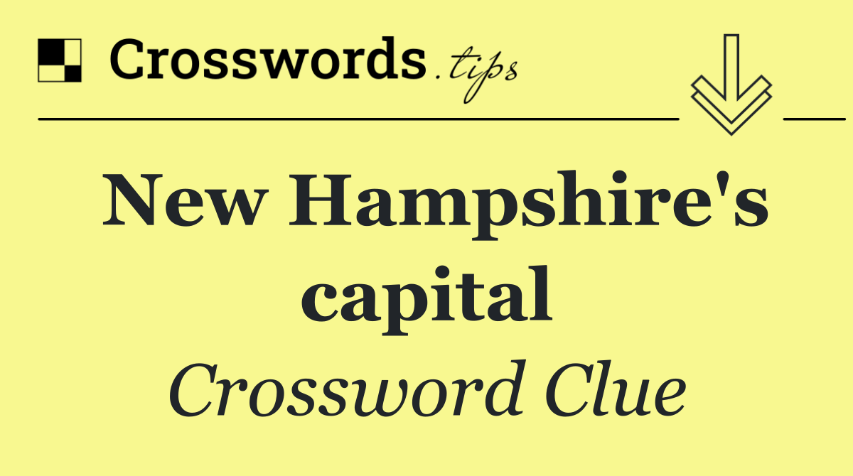 New Hampshire's capital