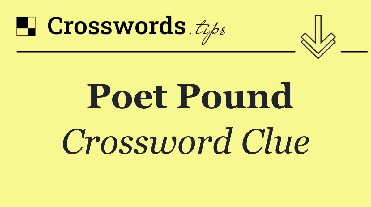 Poet Pound