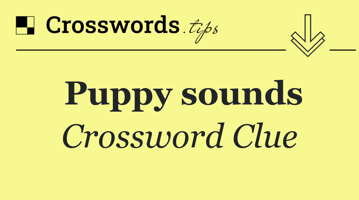 Puppy sounds