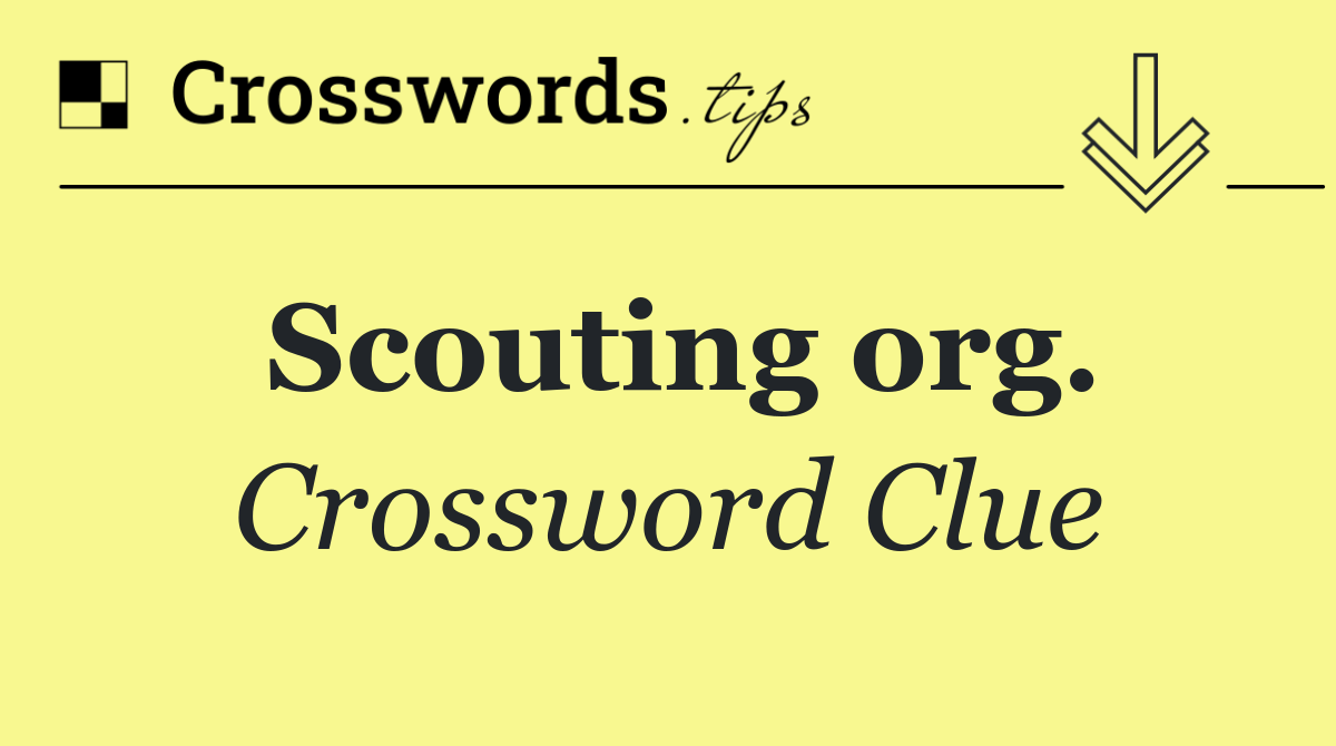 Scouting org.