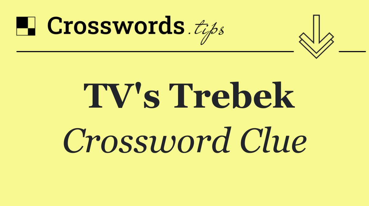 TV's Trebek