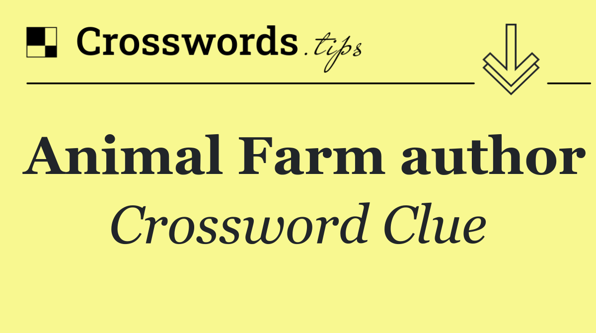 Animal Farm author