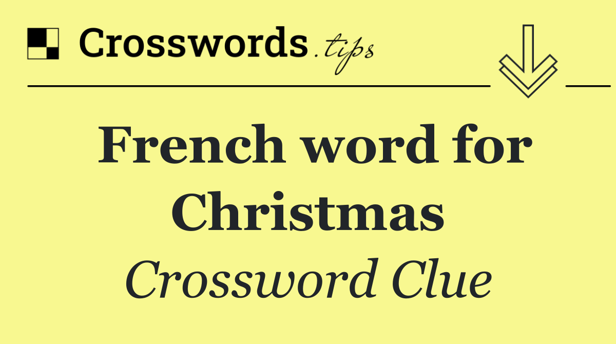 French word for Christmas