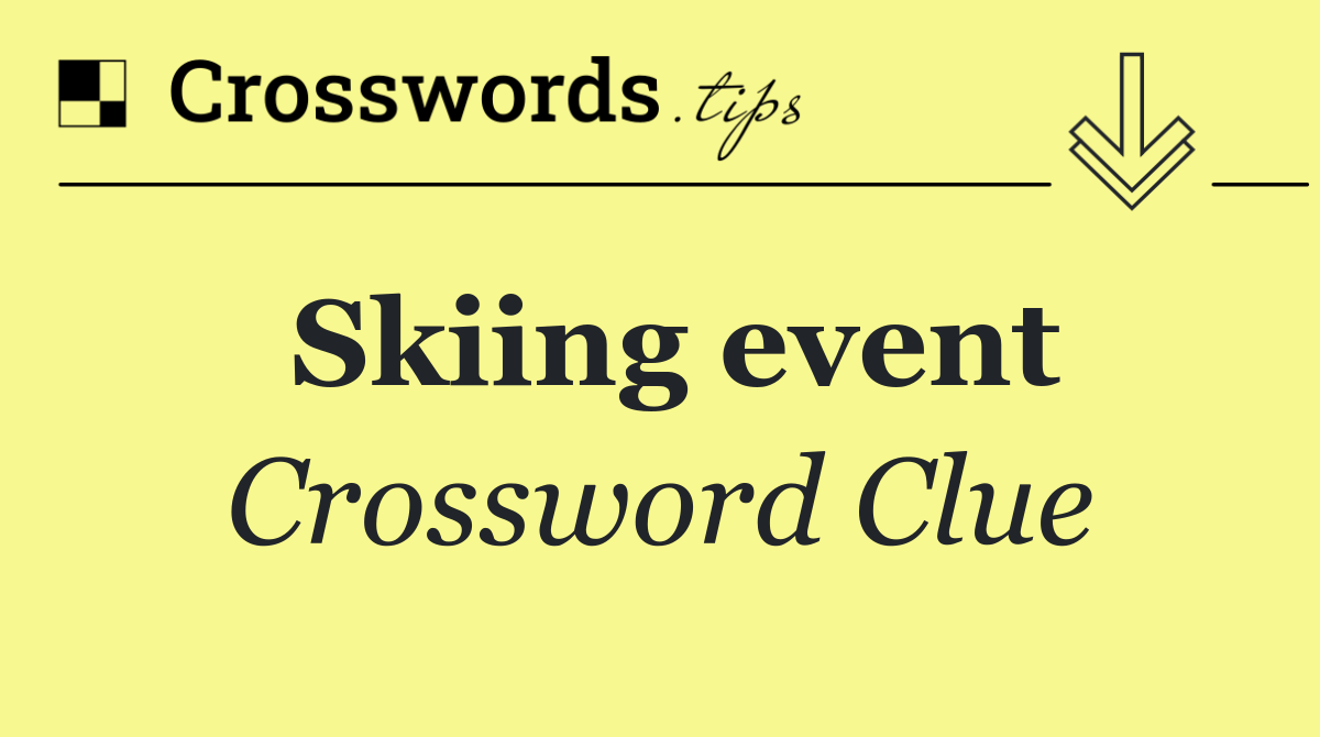 Skiing event