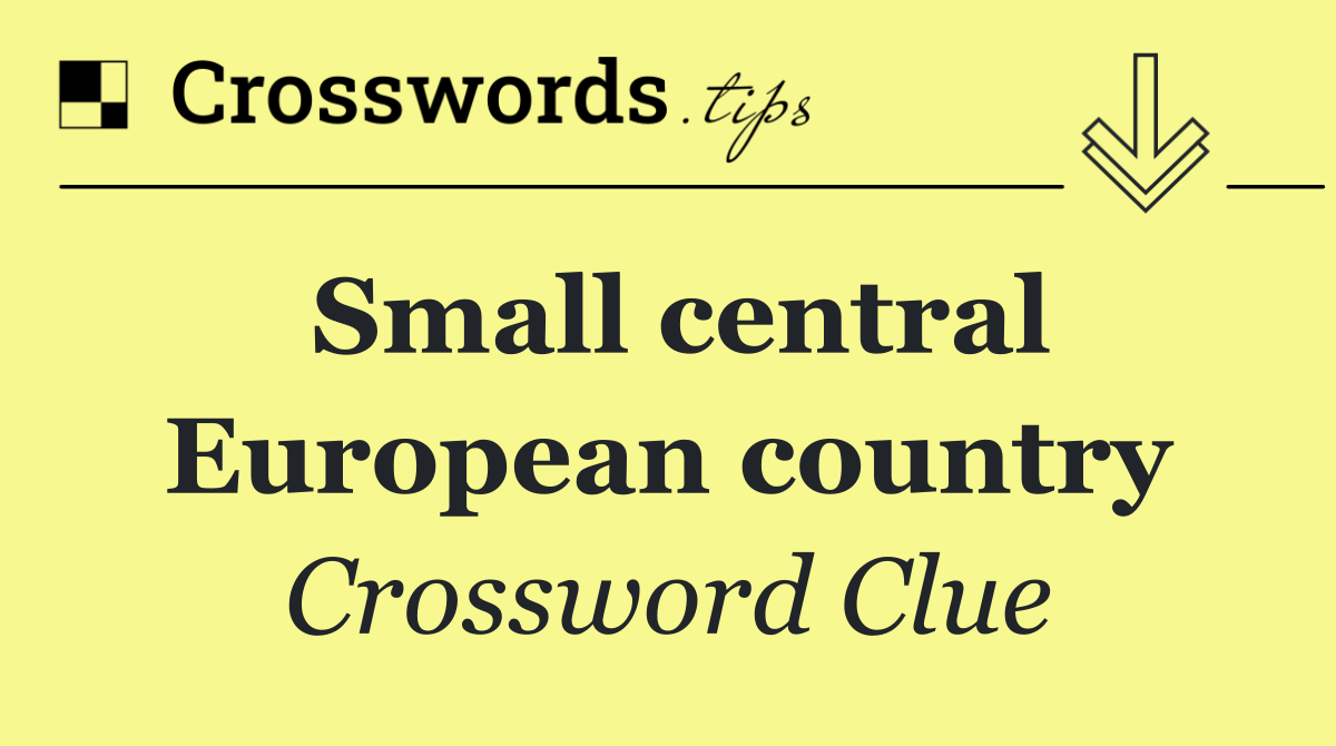 Small central European country