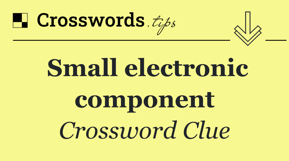 Small electronic component