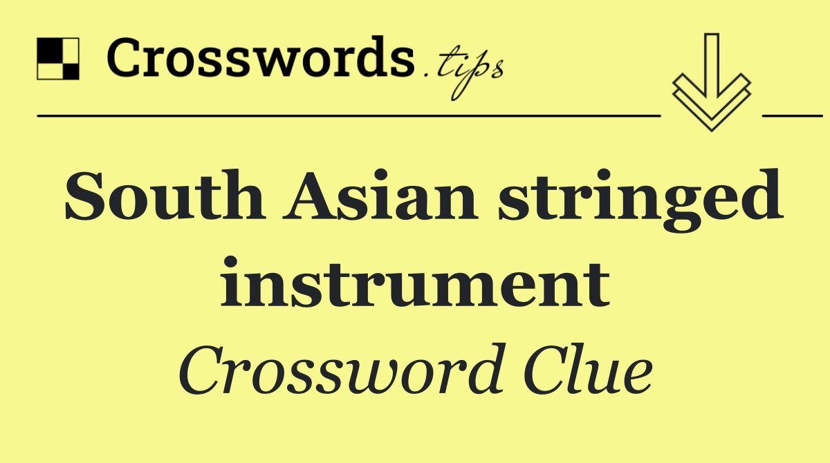 South Asian stringed instrument