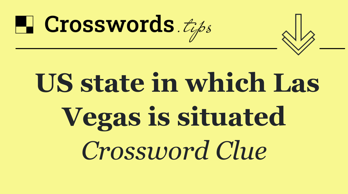 US state in which Las Vegas is situated