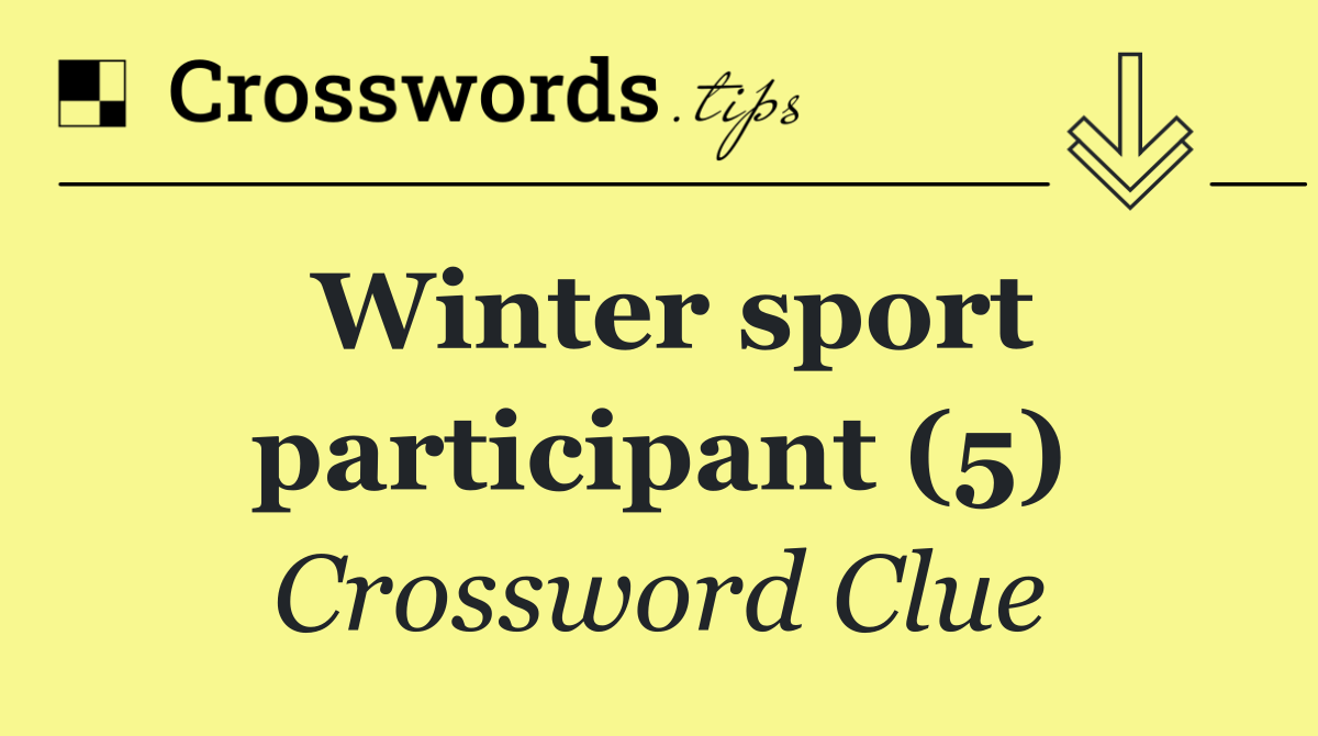 Winter sport participant (5)