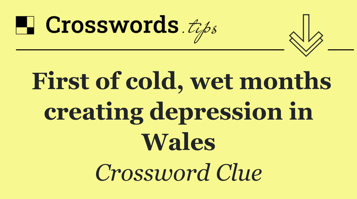 First of cold, wet months creating depression in Wales