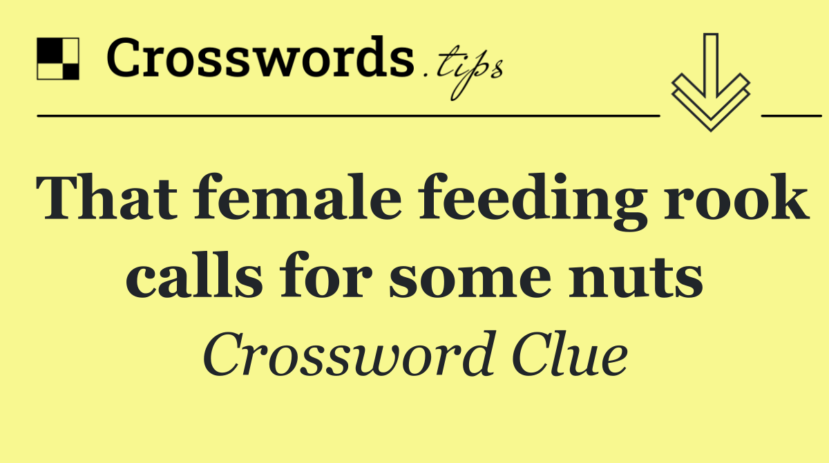 That female feeding rook calls for some nuts