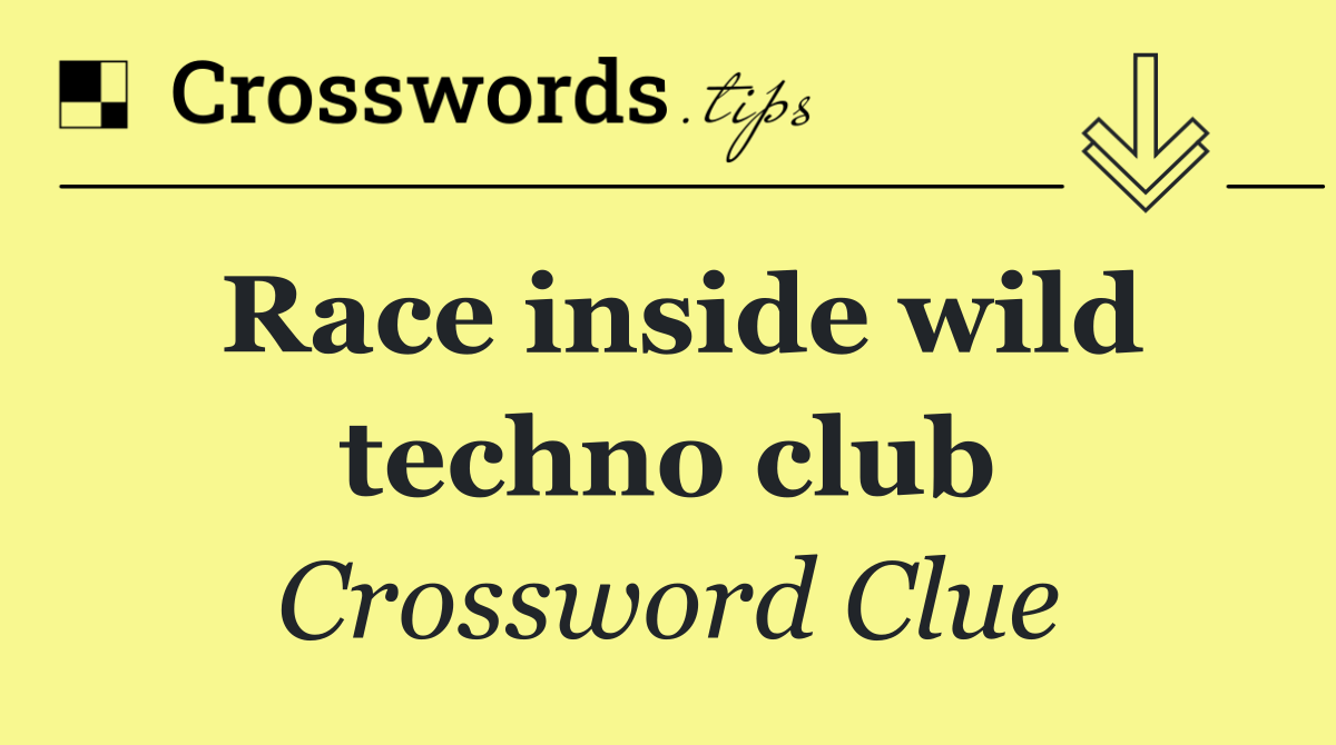 Race inside wild techno club