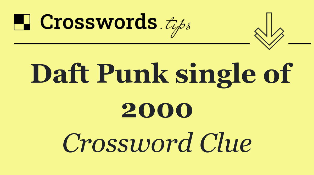 Daft Punk single of 2000