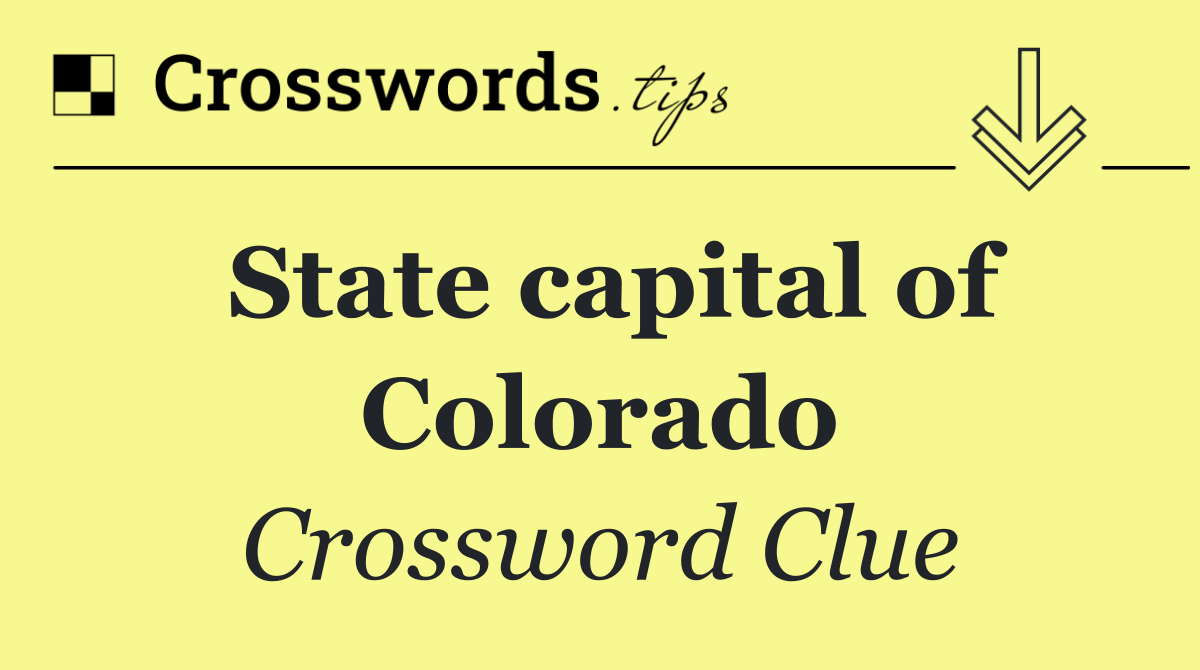 State capital of Colorado