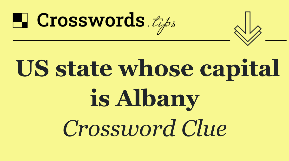 US state whose capital is Albany