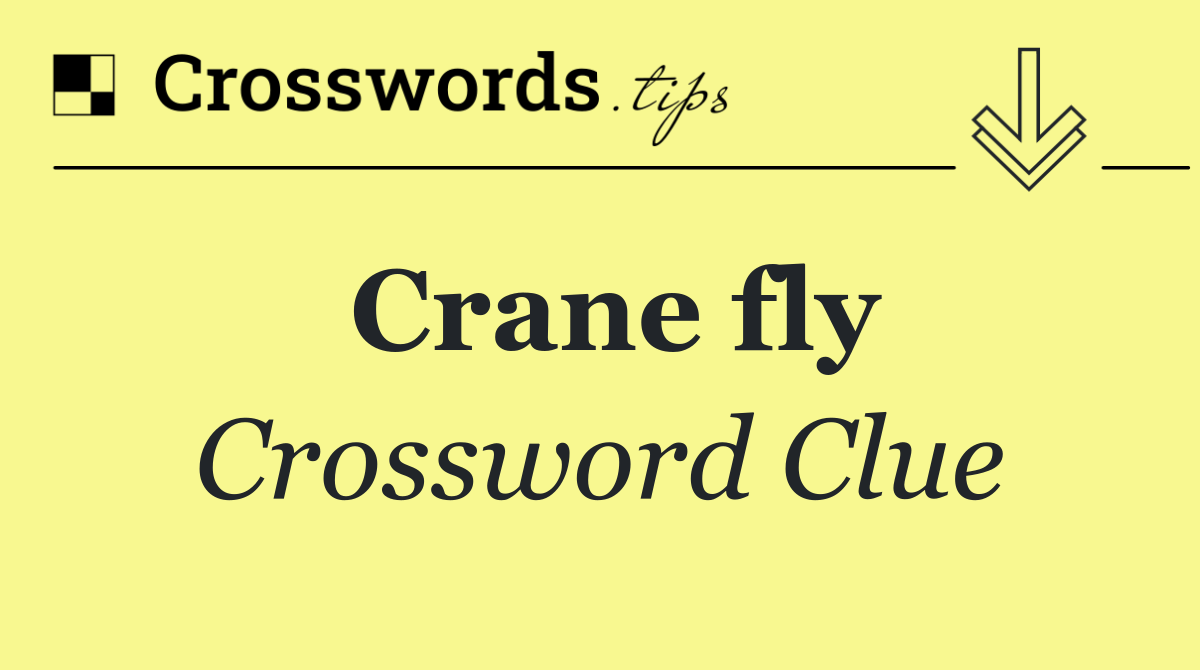 Crane fly