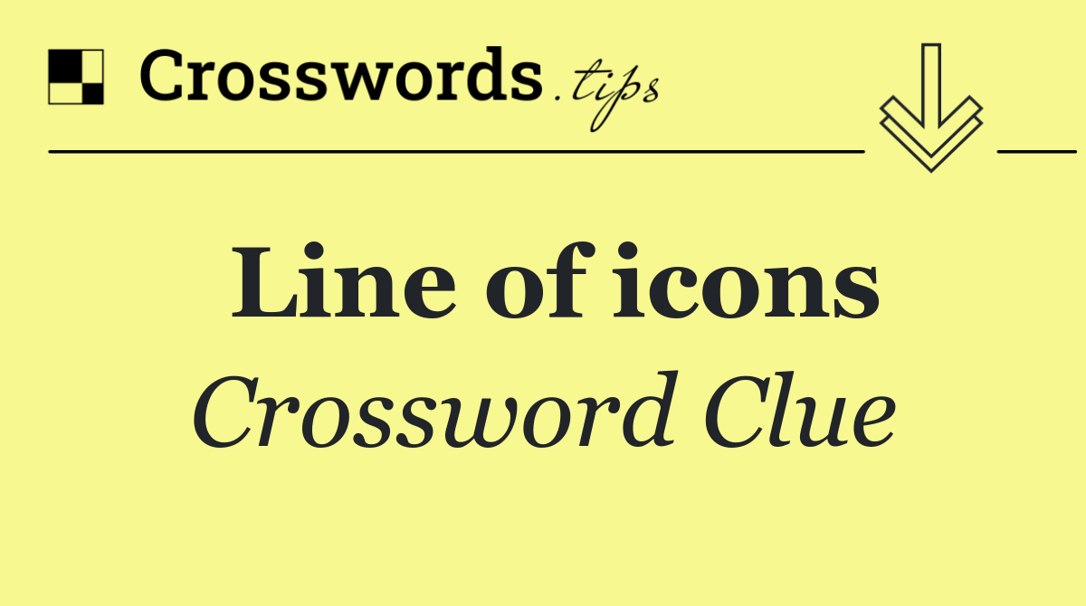 Line of icons