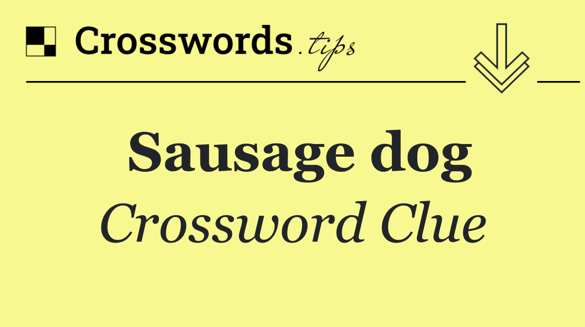 Sausage dog