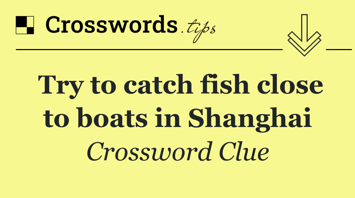 Try to catch fish close to boats in Shanghai