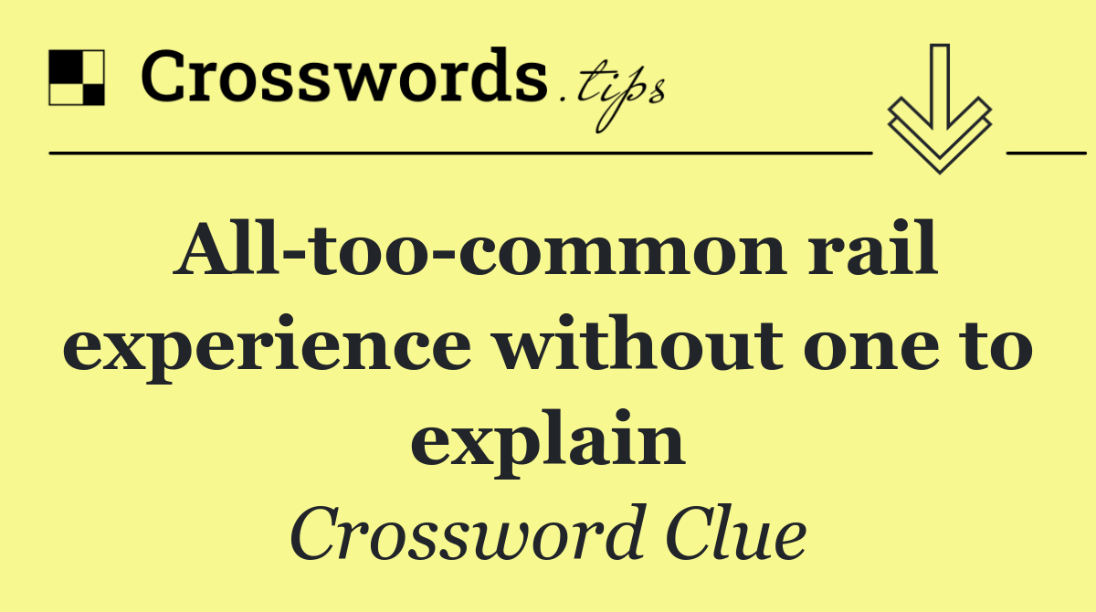 All too common rail experience without one to explain