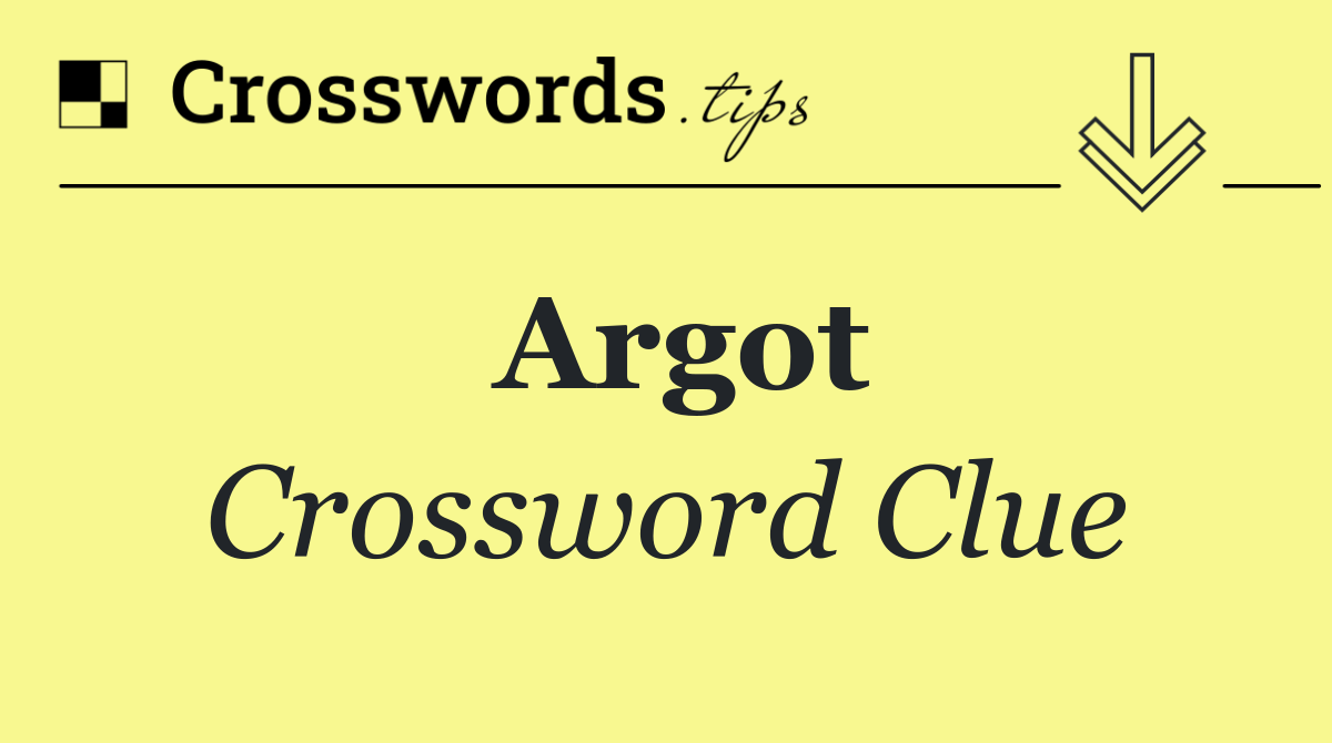 Argot