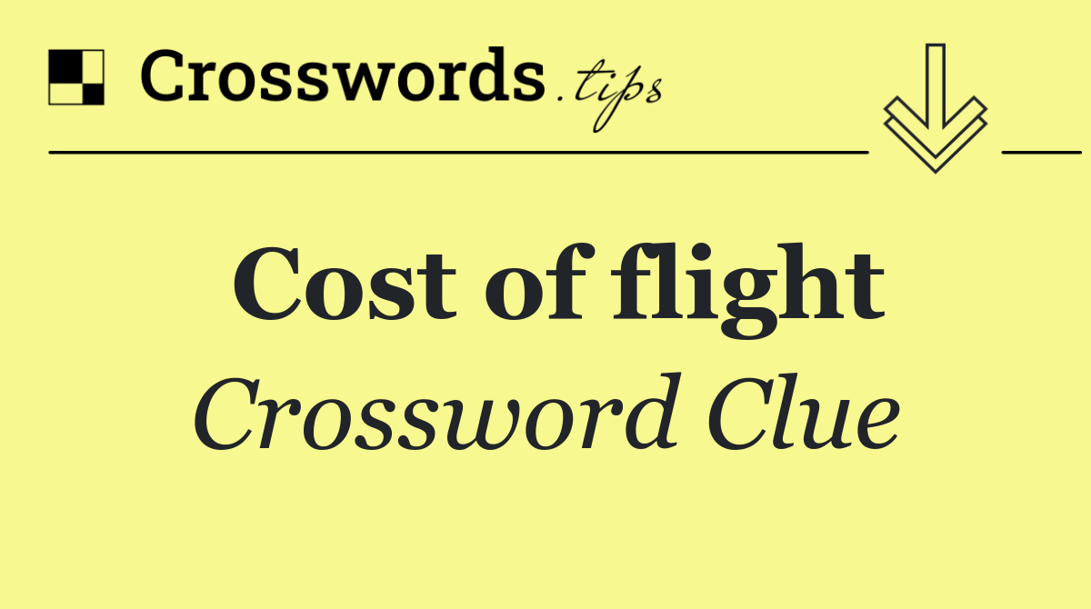 Cost of flight