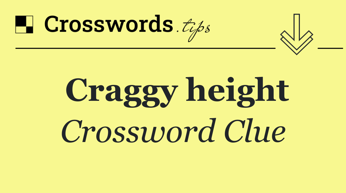 Craggy height