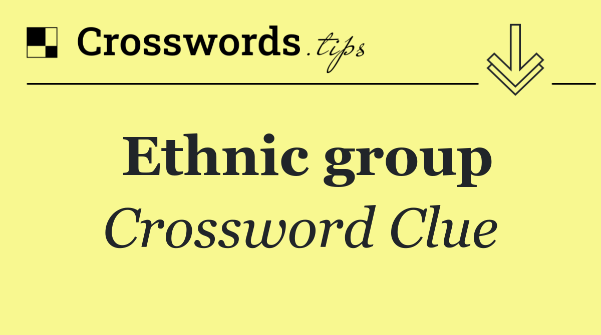 Ethnic group