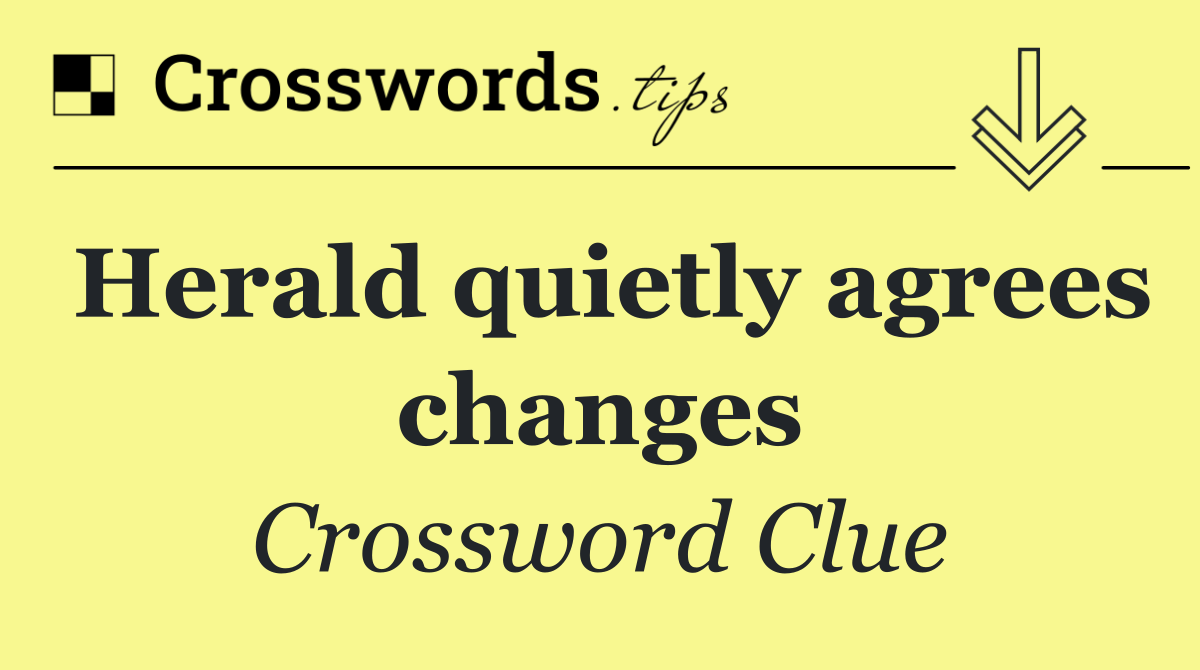 Herald quietly agrees changes
