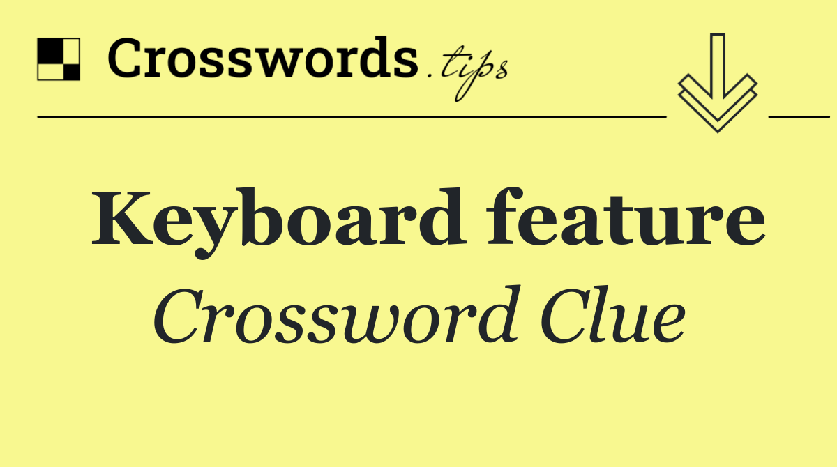 Keyboard feature