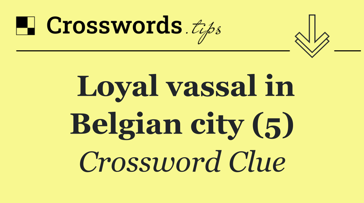 Loyal vassal in Belgian city (5)