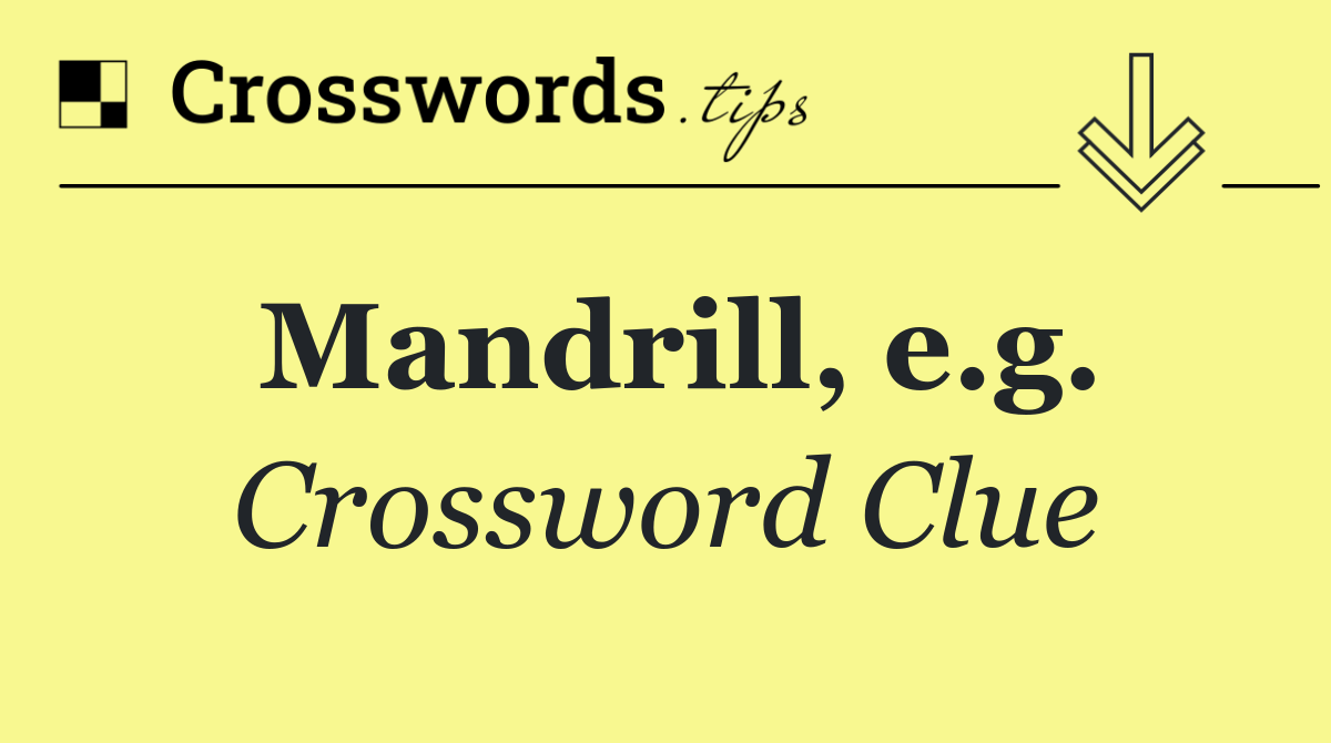 Mandrill, e.g.