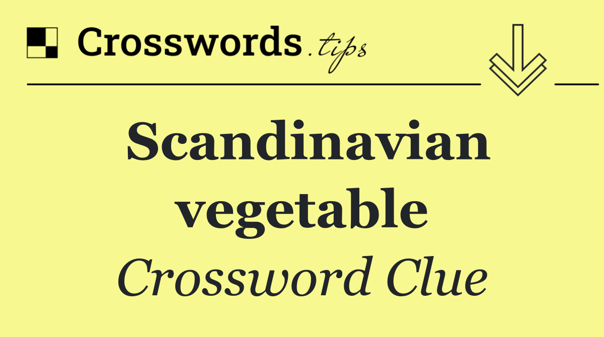 Scandinavian vegetable