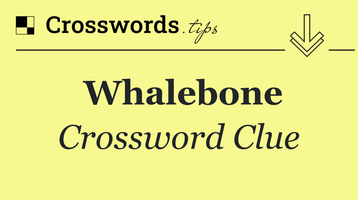 Whalebone