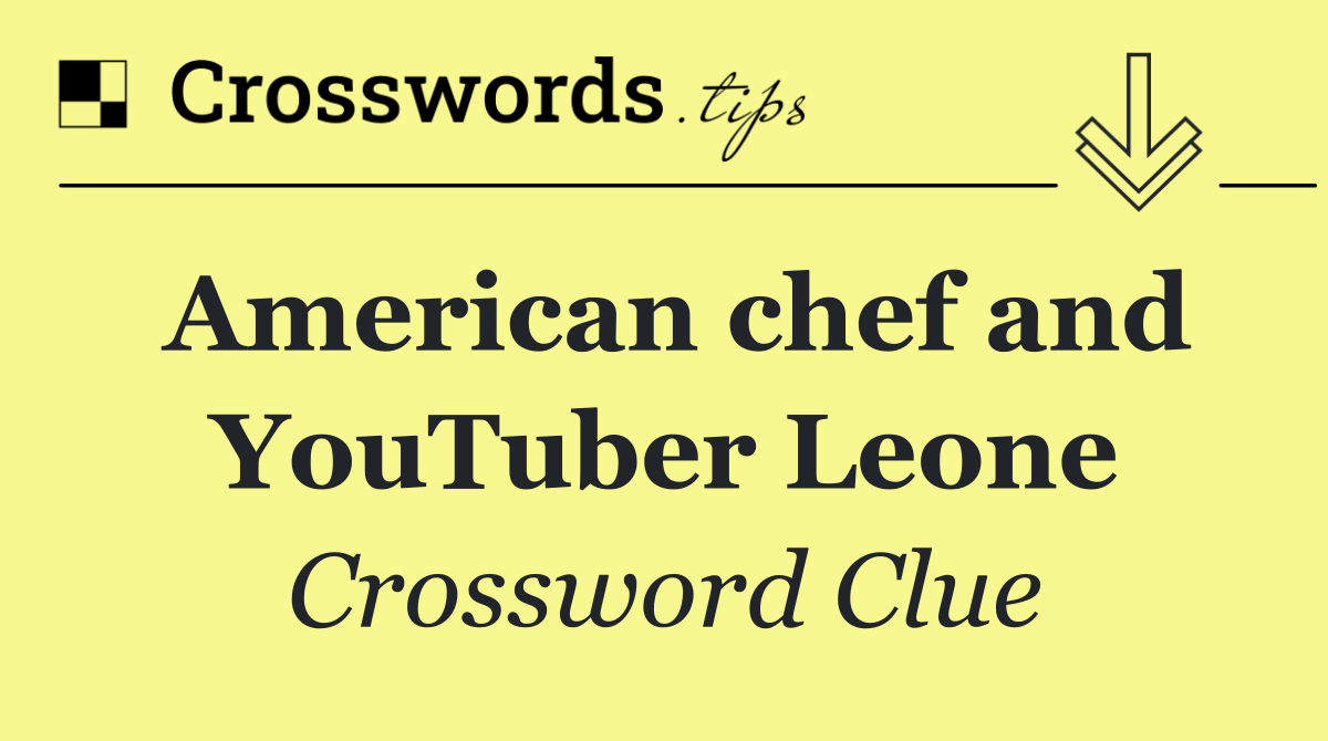 American chef and YouTuber Leone