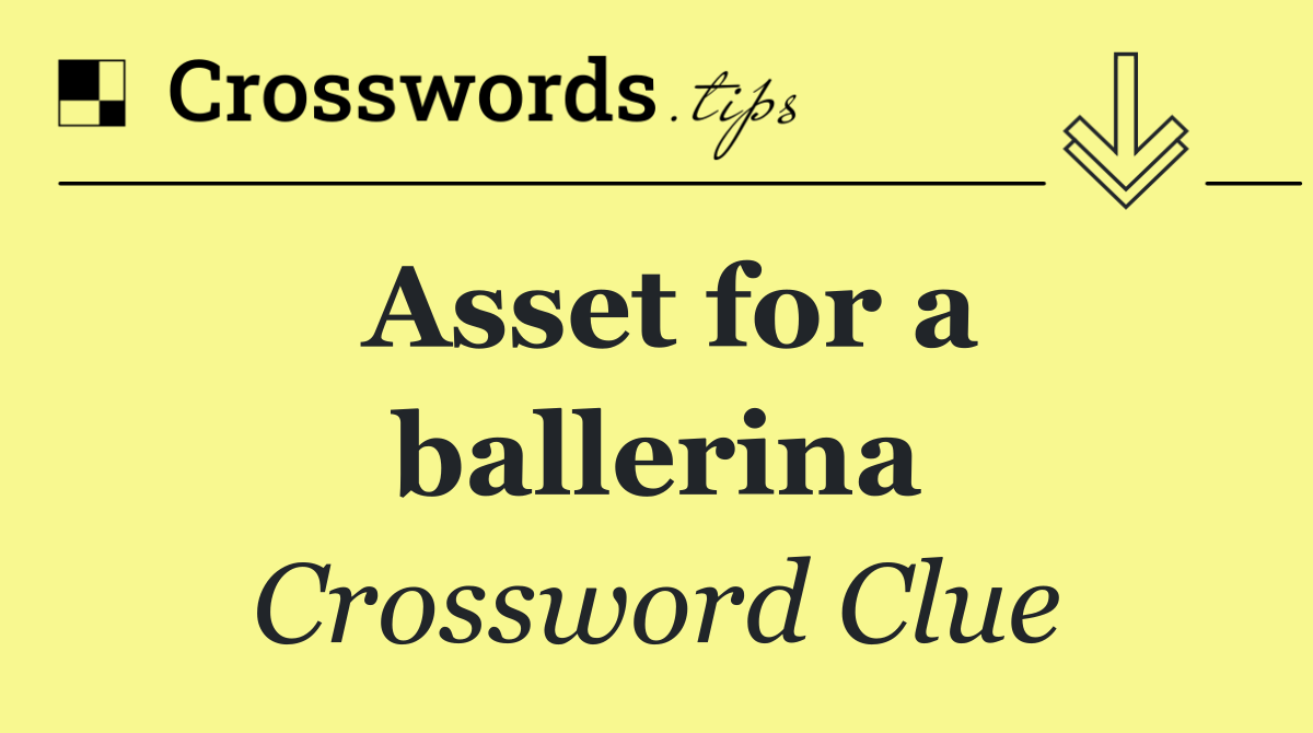 Asset for a ballerina